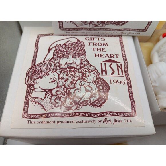 MARK KLAUS GIFTS FROM THE HEART 1996 CHRISTMAS ORNAMENT 3D DIORAMA, LTD ED SANTA - Picture 2 of 8